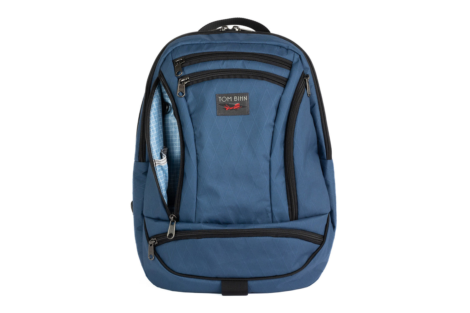 visible variant TB0112-MX7D^^The Synapse 19 in Marine (blue) X-Pac® with Tidal (pale blue with white grid) 200 Halcyon interior..