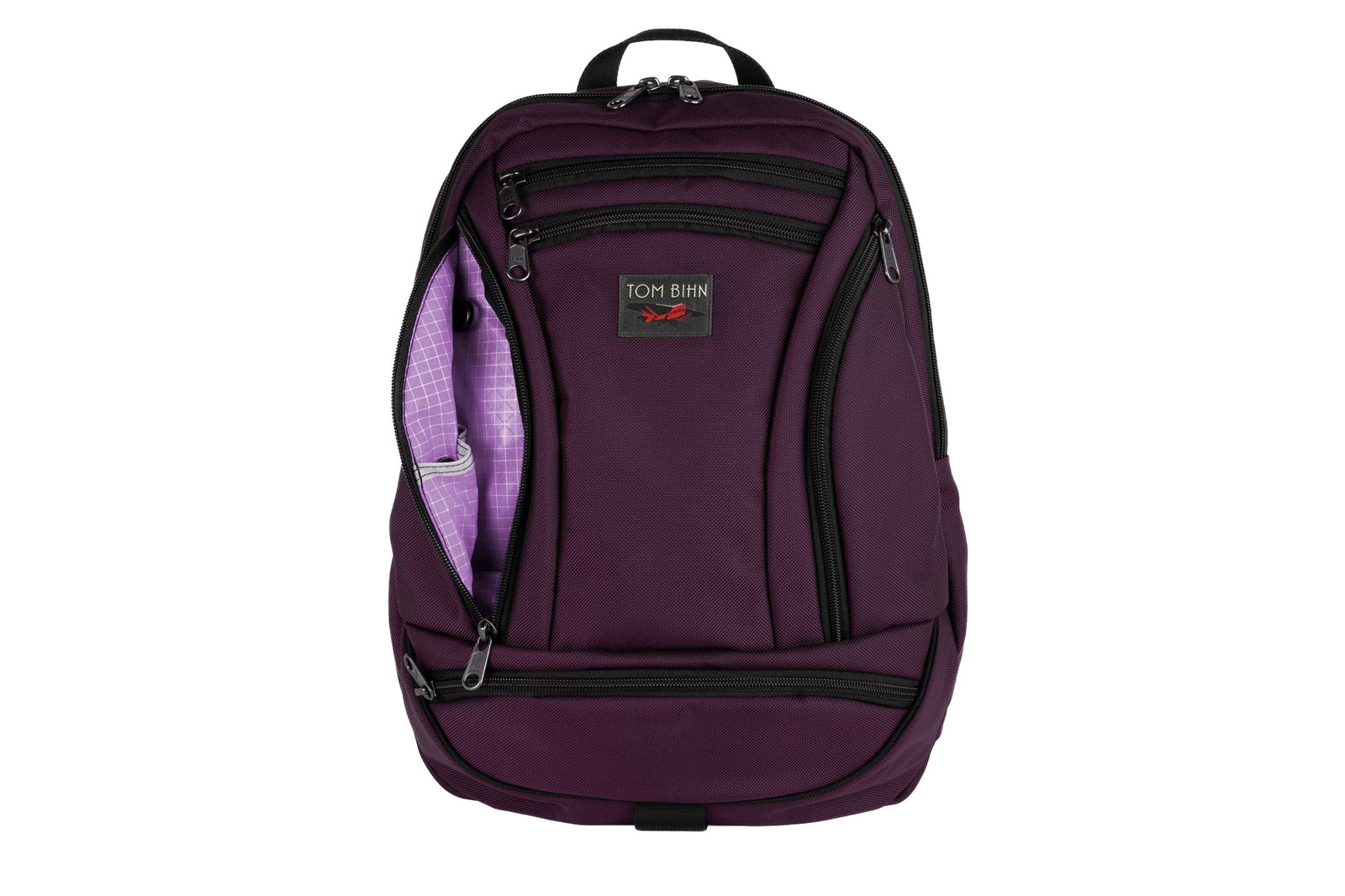 visible variant TB0112-UKYD^^The Synapse 19 in Aubergine (dark purple) 525 Ballistic with Wisteria (pale purple with white grid) 200 Halcyon interior.
