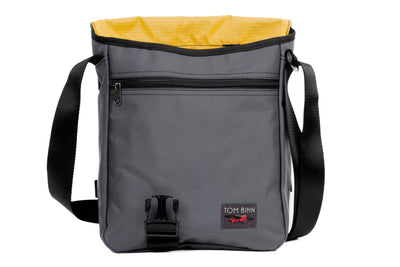 visible variant TB0202-GKRL^^Medium Cafe Bag in Nebulous (medium) Grey Ballistic with Marigold 210 Cerylon