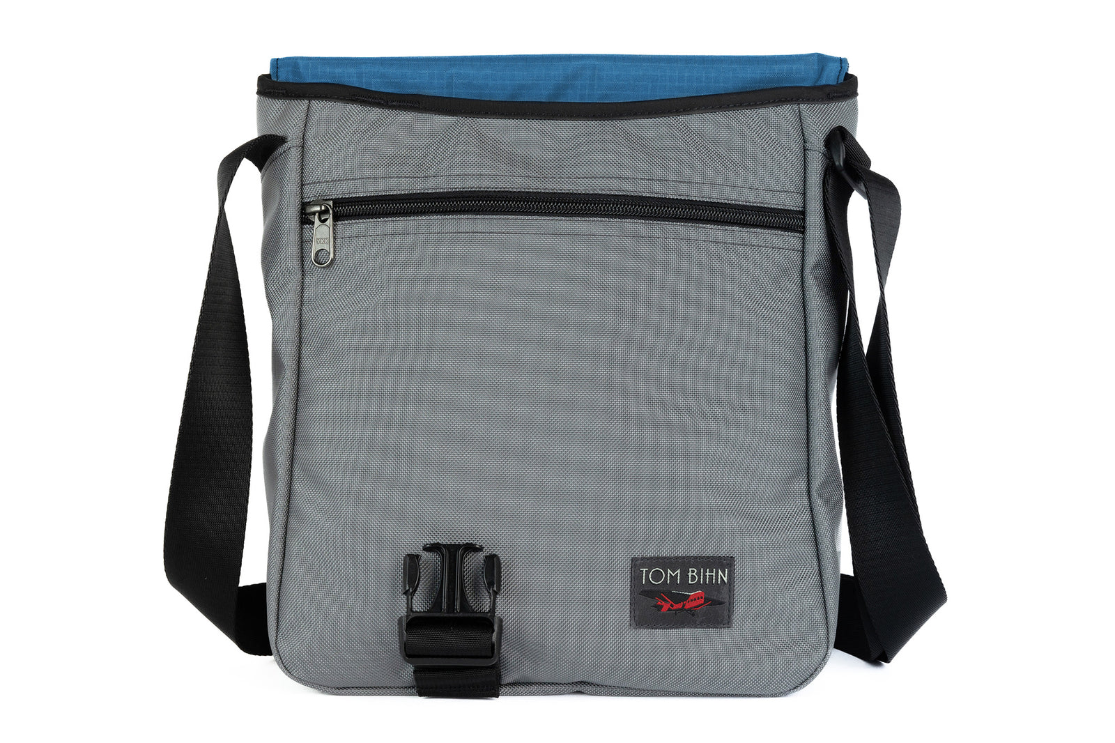 visible variant TB0202-LKOL^^Medium Cafe Bag in Cloud (light) Grey Ballistic with Cobalt 210 Cerylon