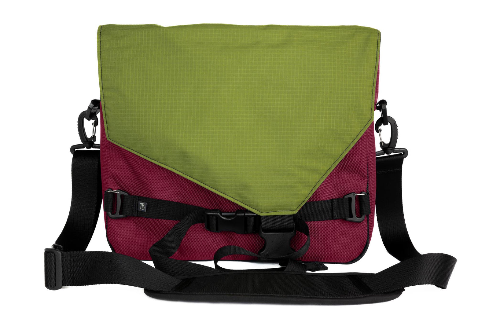 visible variant TB0204-PKML^^The Maker's Bag in Raspberry (reddish-purple) 630 Ballistic in Moss (green with light green grid) 210 Cerylon.