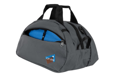 visible variant TB0435-GKLD^^The Old School Carry All in Nebulous Grey 630 Ballistic with Island (blue with white grid) 200 Halcyon interior.