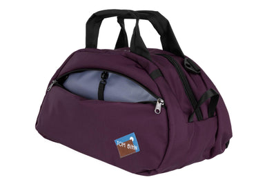 visible variant TB0435-UKDL^^The Old School Carry All in Aubergine 630 Ballistic with Dusk (blueish purple with light blueish purple grid) 210 Cerylon interior.