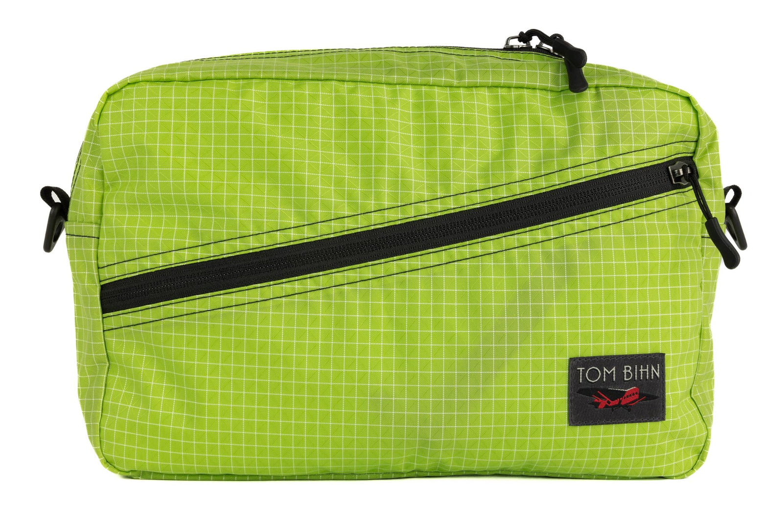 visible variant TB0921-1D^^A Packing Cube Shoulder Bag in Kiwi (bright green with white grid) 200 Halcyon