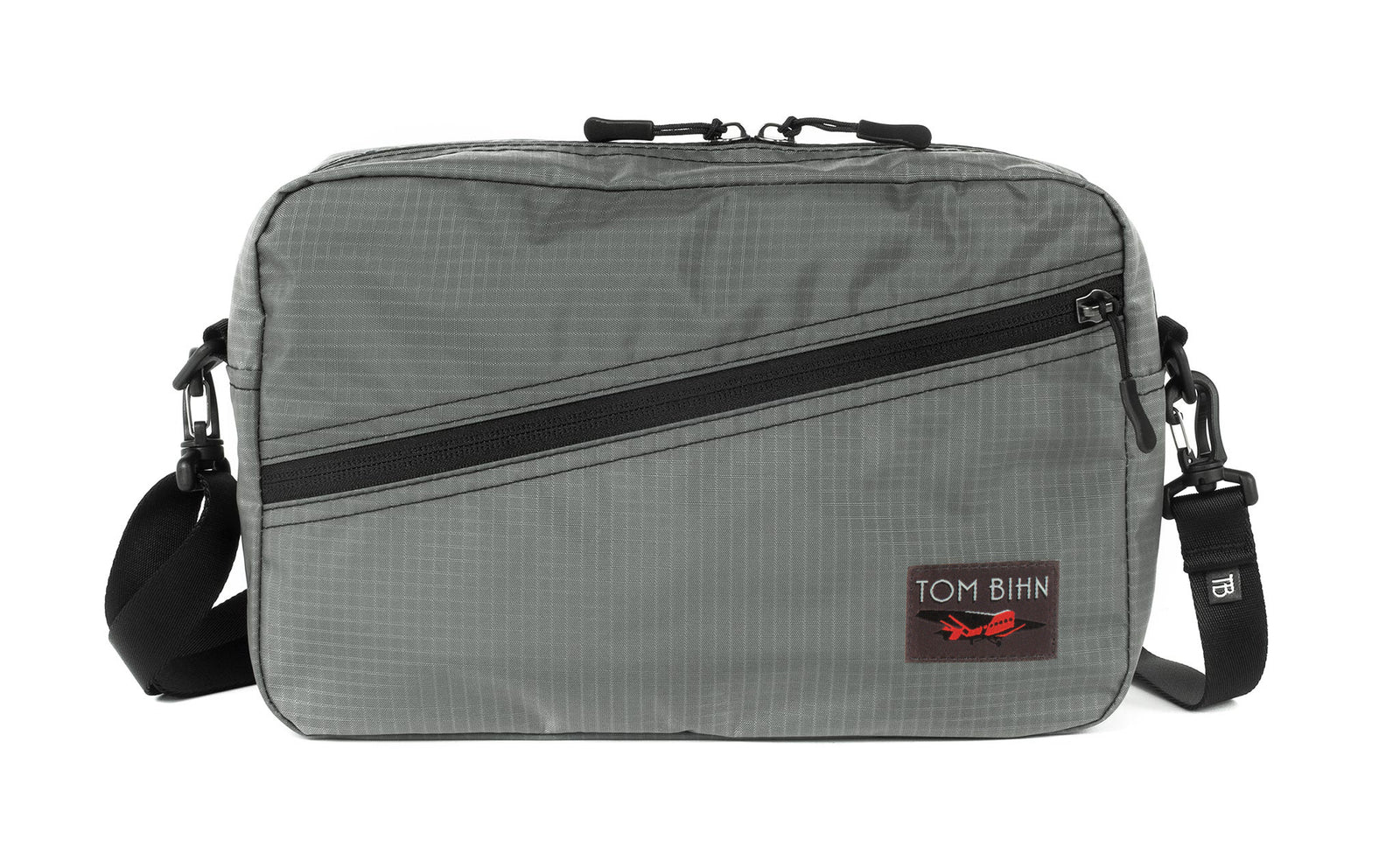 visible variant TB0921-GL^^A Packing Cube Shoulder Bag in Mountain Grey (grey with light grey grid) 210 Cerylon with shoulder straps