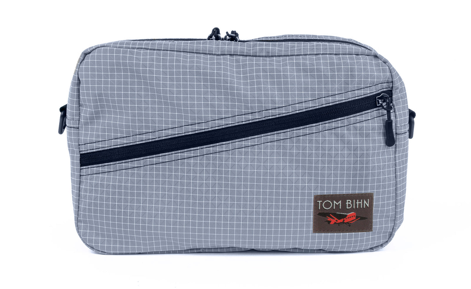 visible variant TB0921-ND^^A Packing Cube Shoulder Bag in Northwest Sky (light grey with white grid) 200 Halcyon.