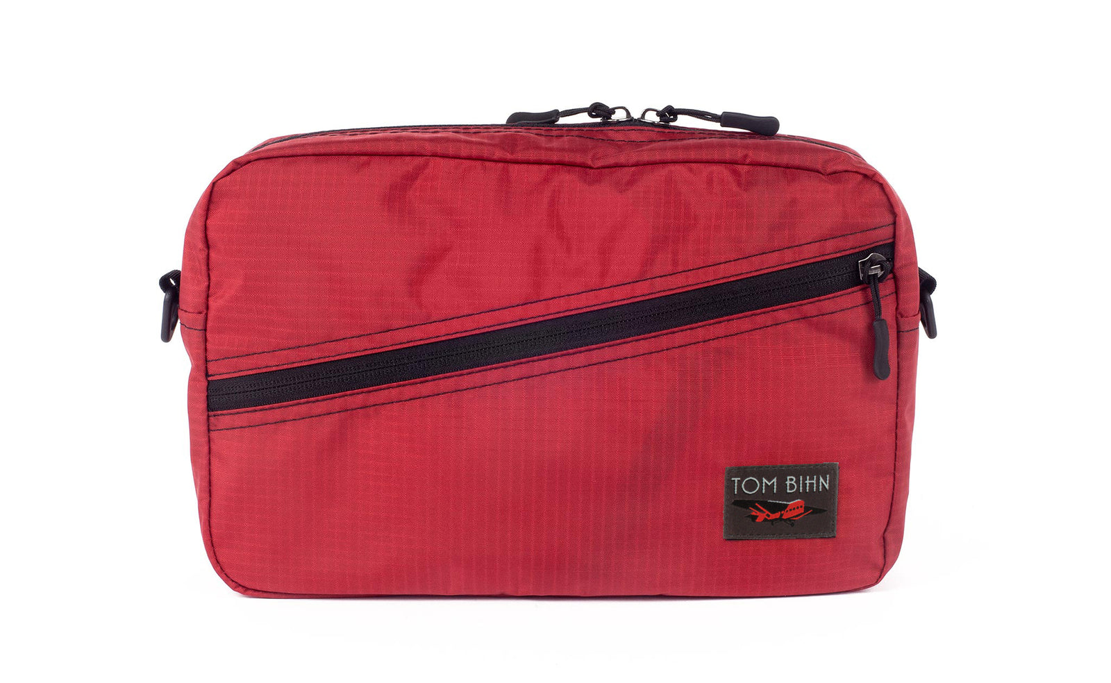 visible variant TB0921-SL^^A Packing Cube Shoulder Bag in Sangria (red with light red grid) 210 Cerylon