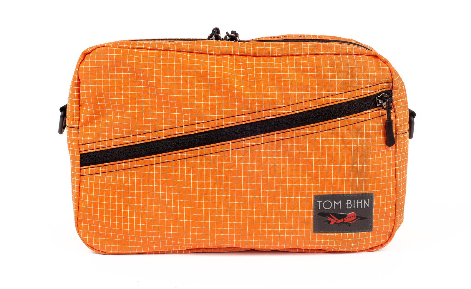 visible variant TB0921-ZD^^A Packing Cube Shoulder Bag in Zest (pale orange with white grid) 200 Halcyon