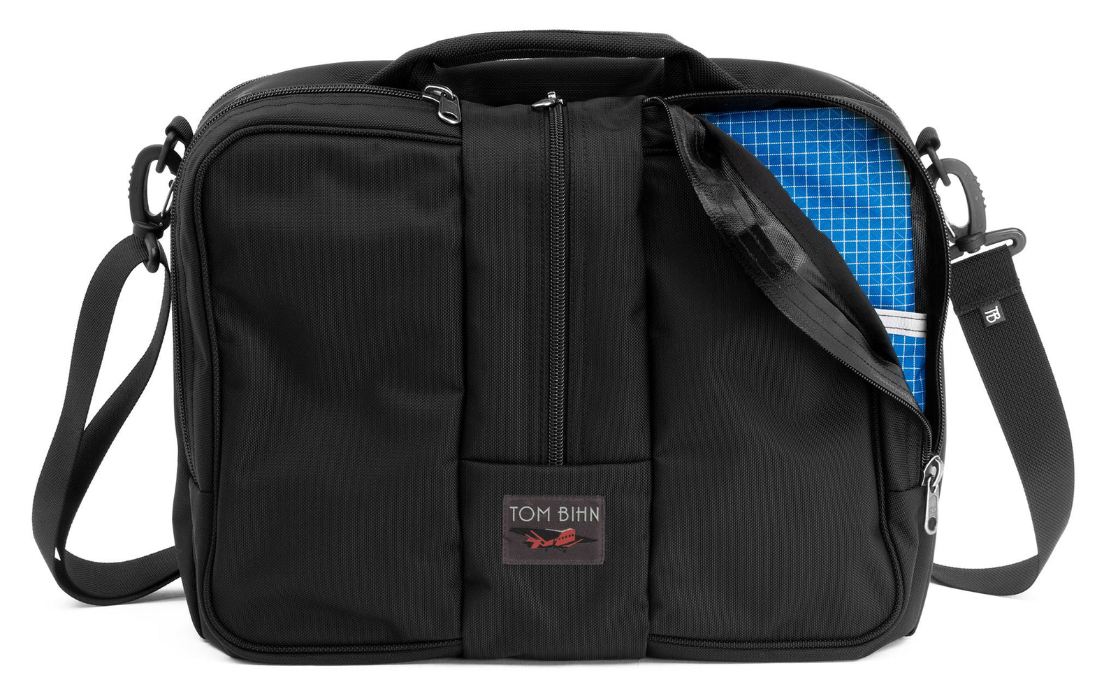 visible variant TB0968-BKLD^^Pilot in Black 525 Ballistic with Island (blue with white grid) 200 Halcyon interior.