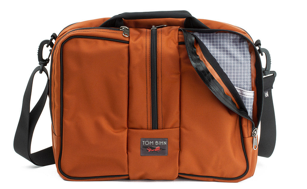 visible variant TB0968-TKND^^Pilot in Burnt Orange Ballistic with Northwest Sky (light grey with white grid) 200 Halcyon interior.