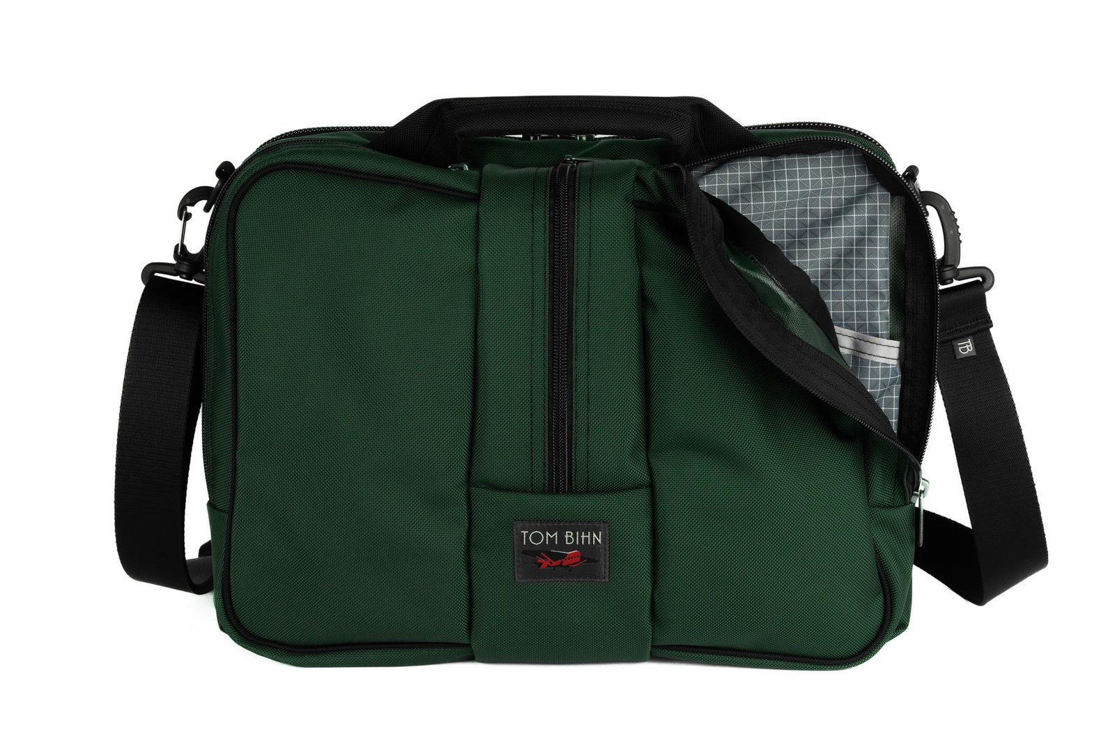 visible variant TB0968-WKND^^Pilot in Wilderness (forest green) Ballistic with Northwest Sky (light grey with white grid) 200 Halcyon interior.