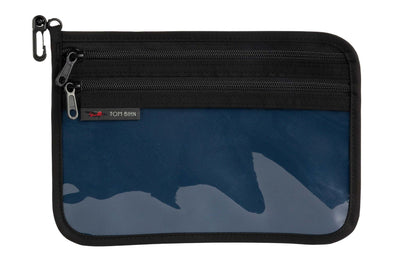 visible variant TB1223M-DK TB1223M-NB^^Medium Double Organizer Pouch in Deep Blue Ballistic