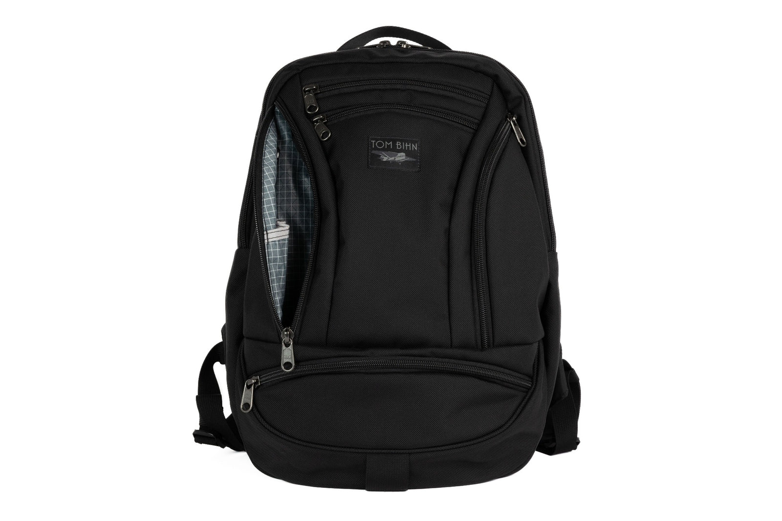 visible variant TB0112-BKND^^The Synapse 19 in Black 630 Ballistic with Northwest Sky (light grey with white grid) 200 Halcyon interior.