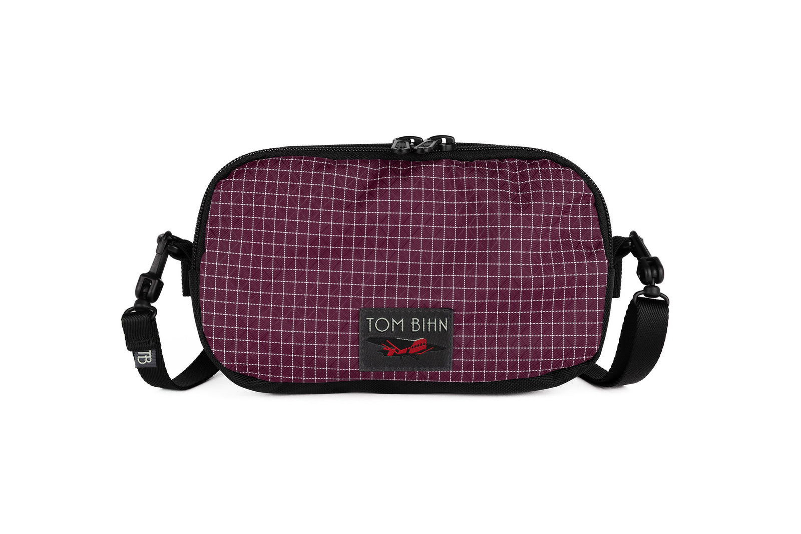 visible variant TB0412-5D^^The Bantam in Acai 200 Halcyon with a shoulder strap