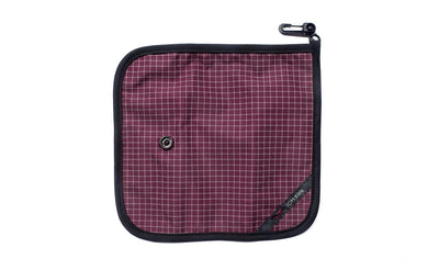 visible variant TB1235-5D^^The back of a Tool Pen Wrap in Acai (dark purple with white grid) 200 Halcyon.