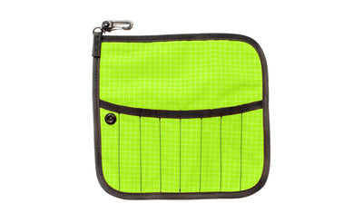 visible variant TB1235-1D^^The front of a Tool Pen Wrap in Kiwi (bright green with white grid) 200 Halcyon.
