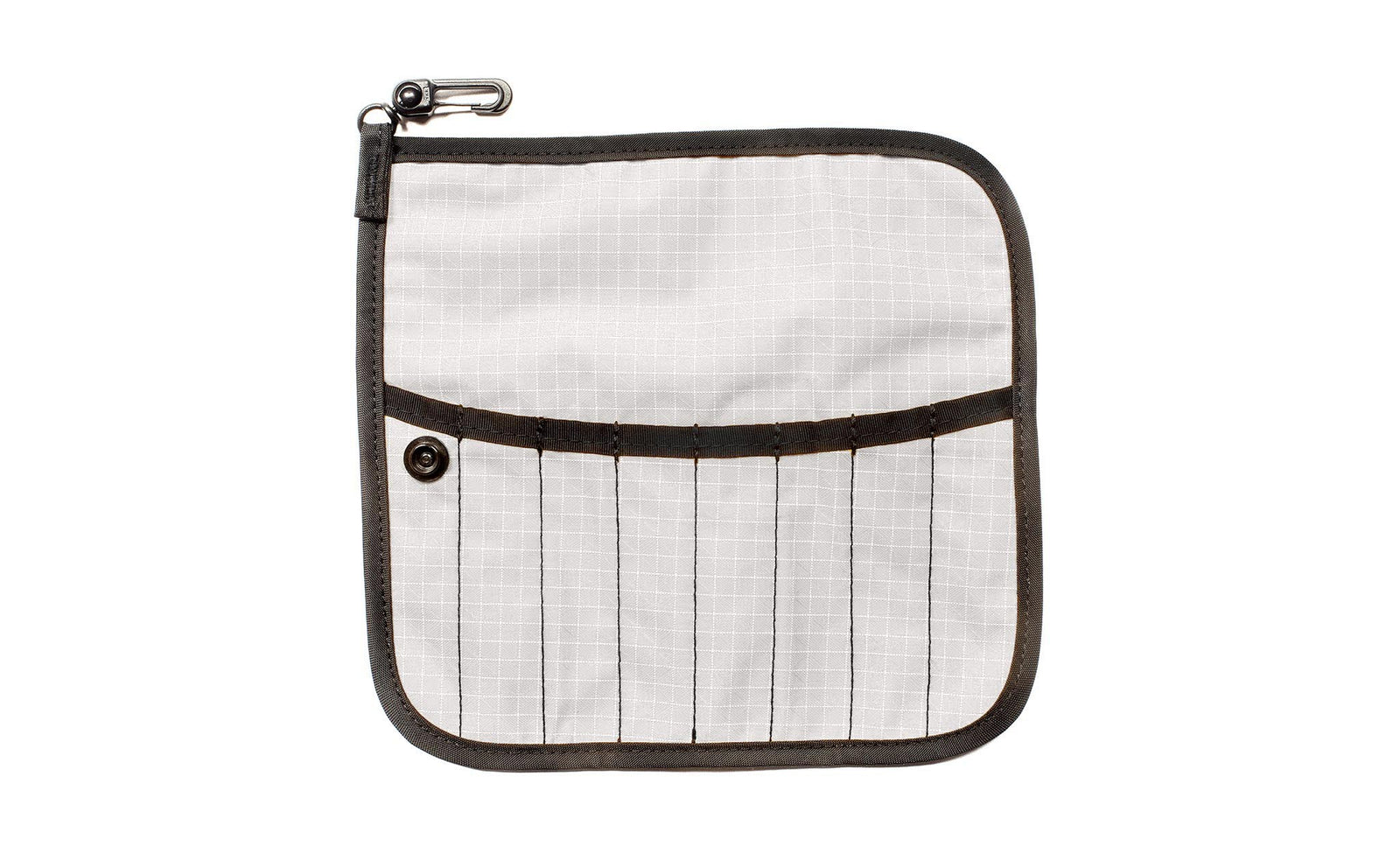 visible variant TB1235-TD^^The front of a Tool Pen Wrap in Tahoma (white with white grid) 200 Halcyon.