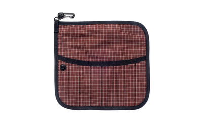 visible variant TB1235-6D^^The front of a Tool Pen Wrap in Moab (brick red with white grid) 200 Halcyon.