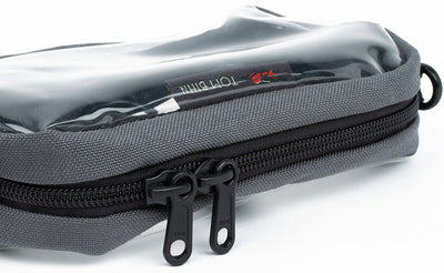 detail visible^^The #5 Zipper across the top of the 3D Clear Organizer Cube.