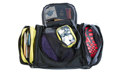 The 3D Clear Organizer Cube hooked onto an o-ring in the Aeronaut 45.
