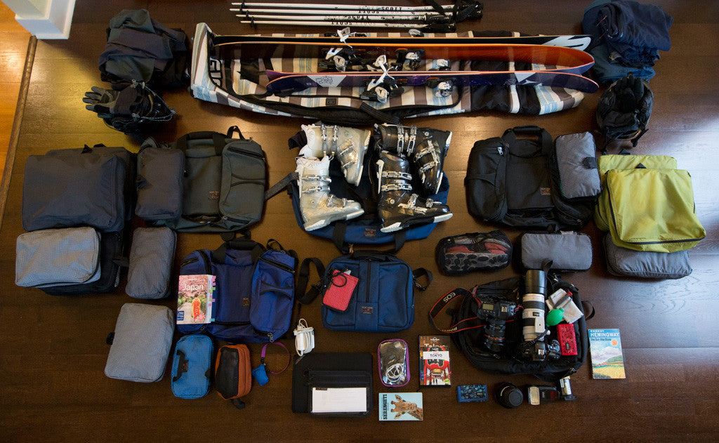 ^A ski trip loadout.