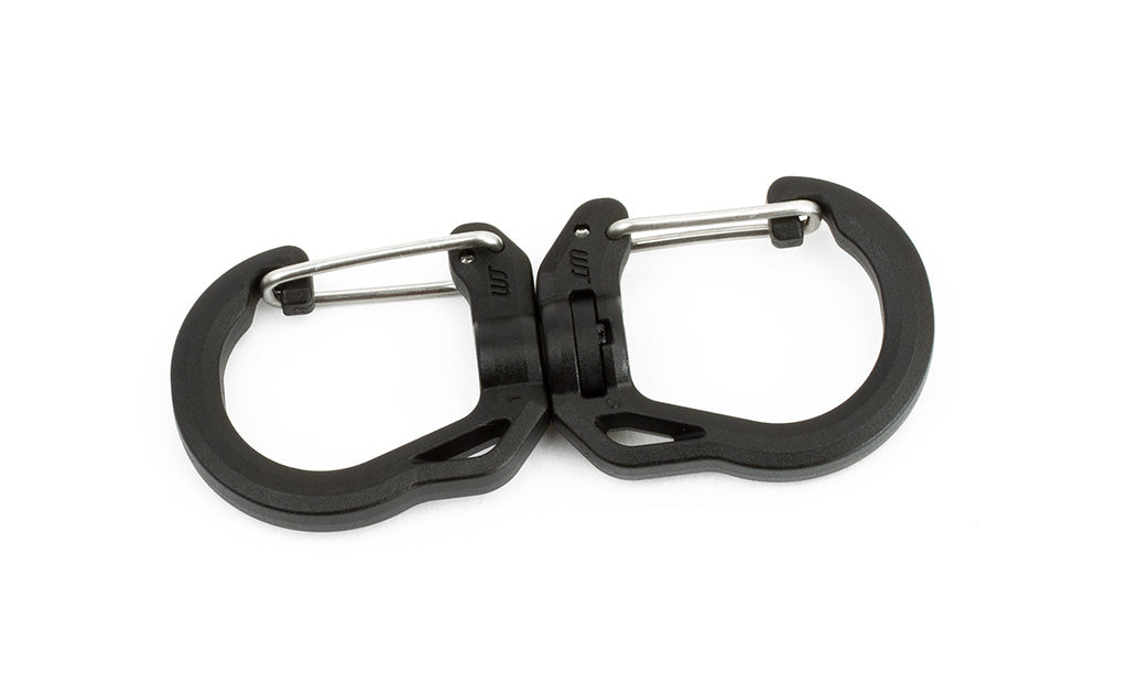 visible variant PT0574-BA^^A Large Black Double Carabiner.