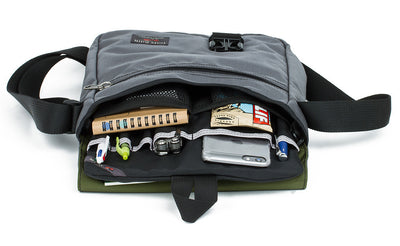 detail visible^^A shot of the Medium Cafe Bag with a Medium Cafe Freudian Slip in the main compartment.