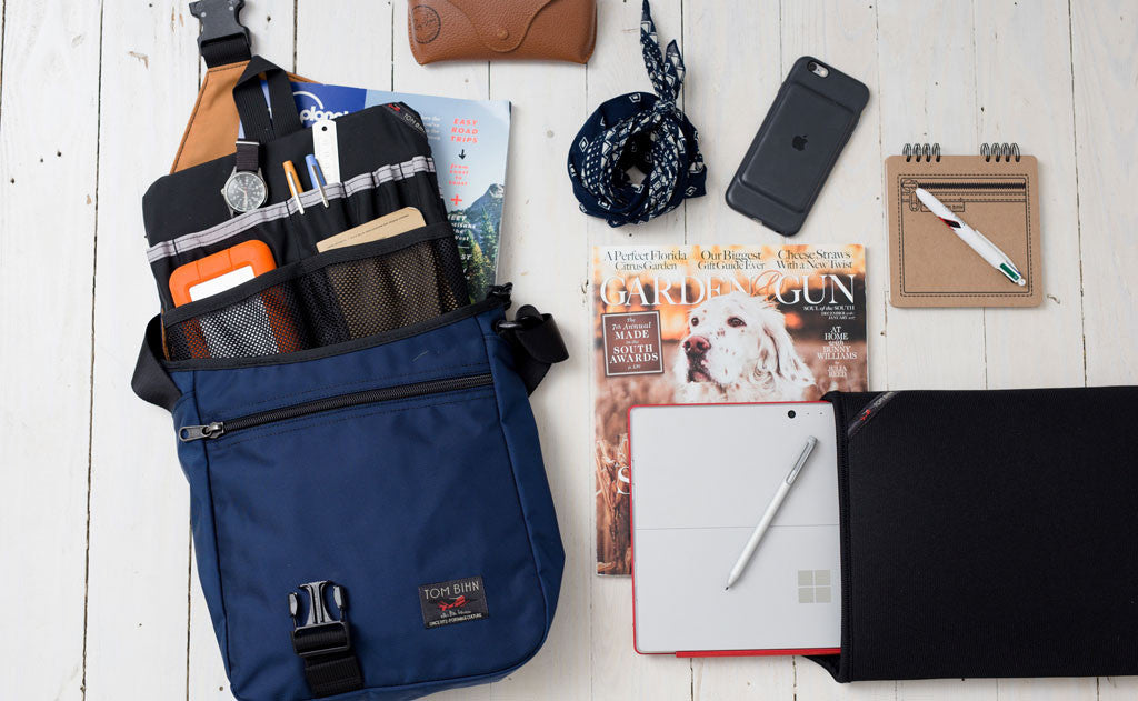 An example loadout for a Medium Cafe Bag.