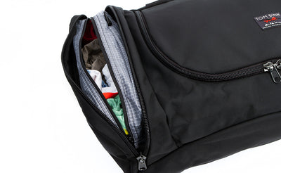 ^^A Packing Cube Shoulder Bag in an Aeronaut 45 end pocket.