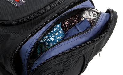 ^^A Packing Cube Shoulder Bag in an Aeronaut 45 end pocket.