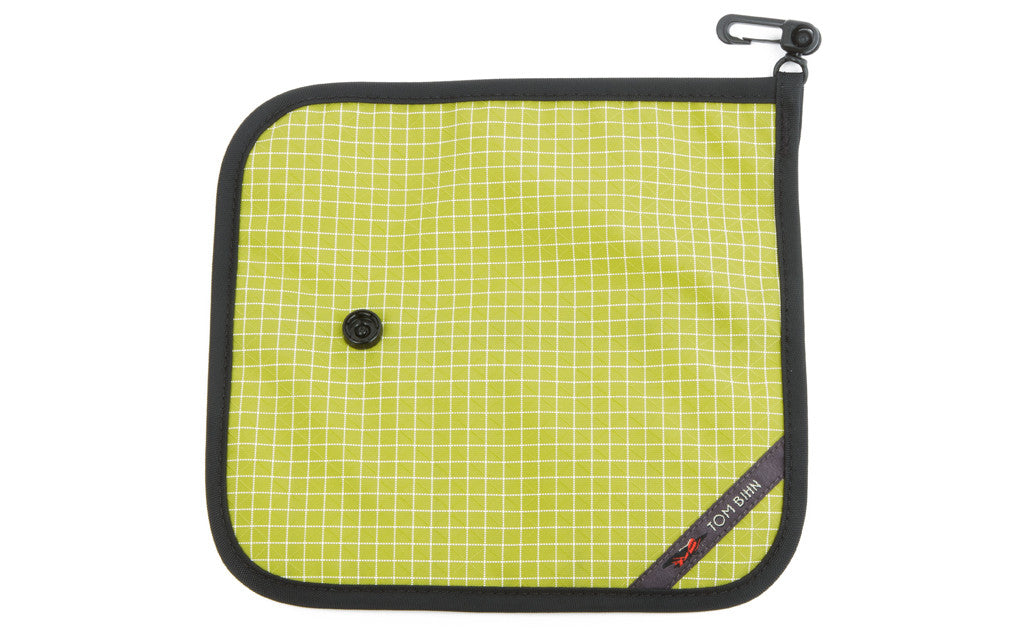 visible variant TB1235-WD^^The back of a Tool Pen Wrap in Wasabi (green with white grid) 200 Halcyon.