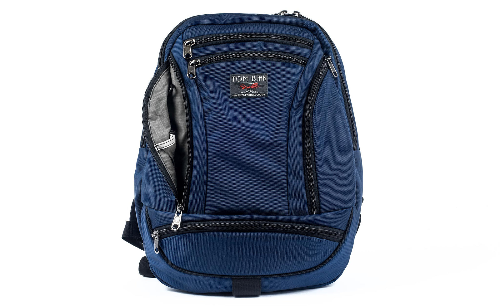 visible variant TB0112-DKGL^^The Synapse 19 in Deep Blue 525 Ballistic with Mountain Grey (grey with light grey grid) 210 Cerylon interior.