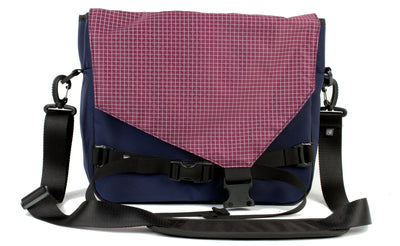 visible variant TB0204-DK5D^^The Maker's Bag in Deep Blue (dark blue) 525 Ballistic with Acai (dark purple with white grid) 200 Halcyon interior.