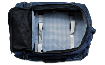 visible variant TB0903-DK7D^^ An open Techonaut 45 with a Deep Blue (dark blue) exterior and a Tidal (faded blue) interior.