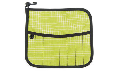 visible variant TB1235-WD^^The front of a Tool Pen Wrap in Wasabi (green with white grid) 200 Halcyon.