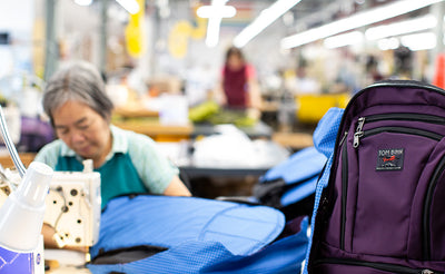 ^^A partially constructed Synapse 25 at the TOM BIHN factory.