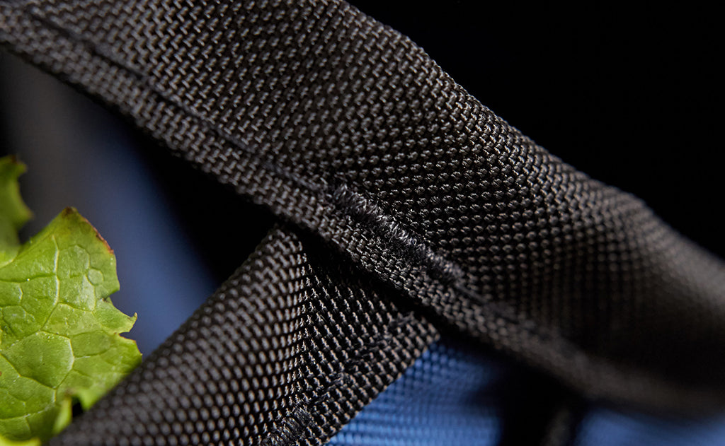 detail visible^^A close shot of the bartacking of The Truck's handles.