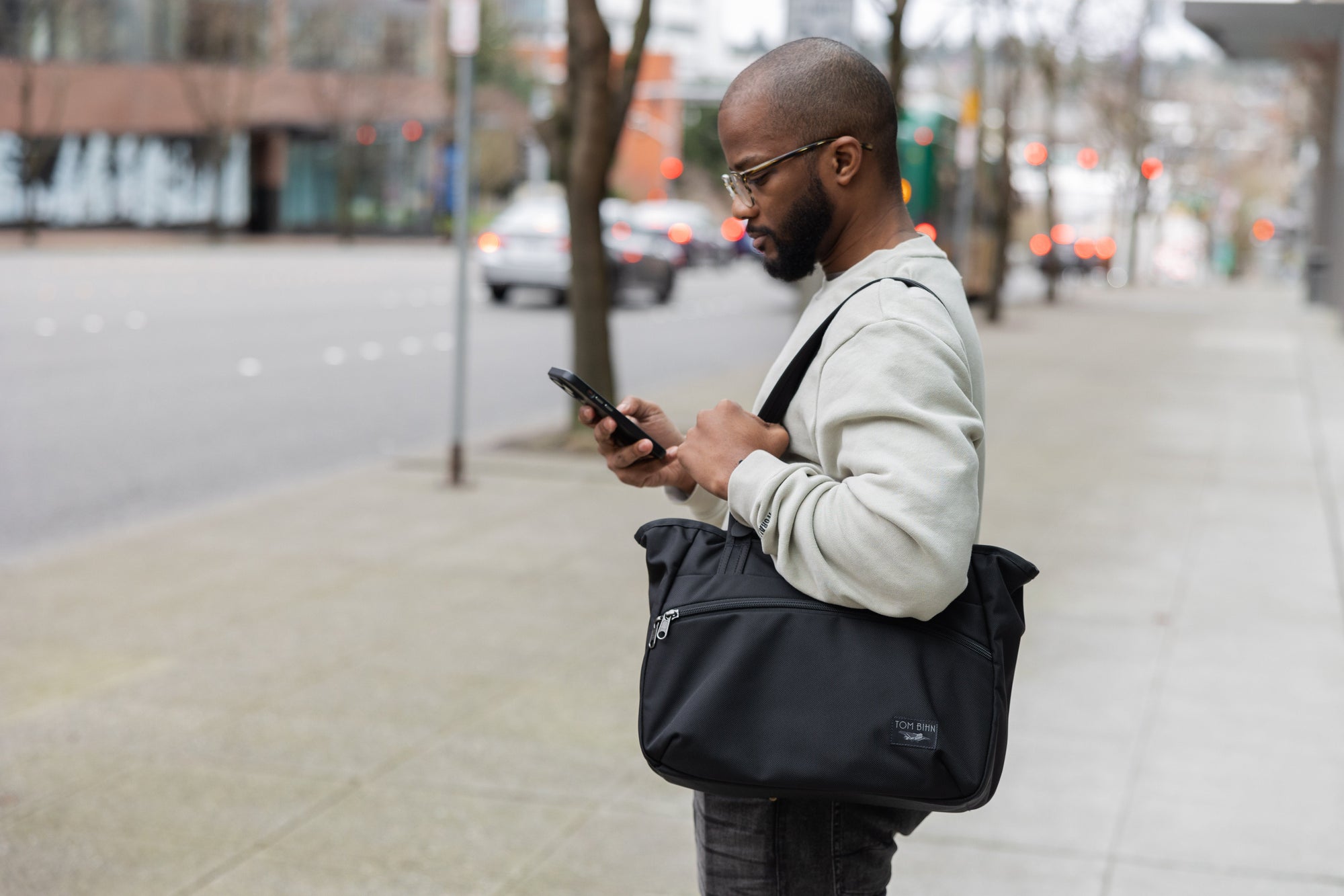 Nomad Tote in Black Ballisitic