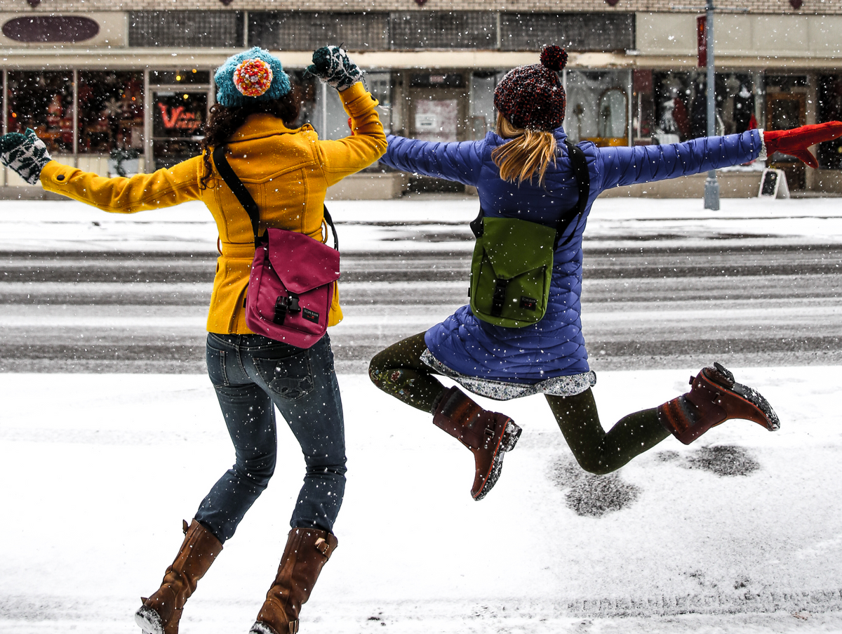 (From Left To Right) Small Cafe Bag in Raspberry Ballistic and Small Cafe Bag in Saguaro Ballistic