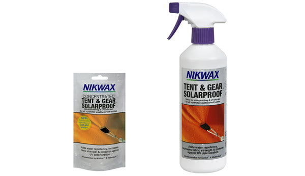 New: Nikwax® Tent & Gear SolarProof® Bottle or Concentrated Pouch