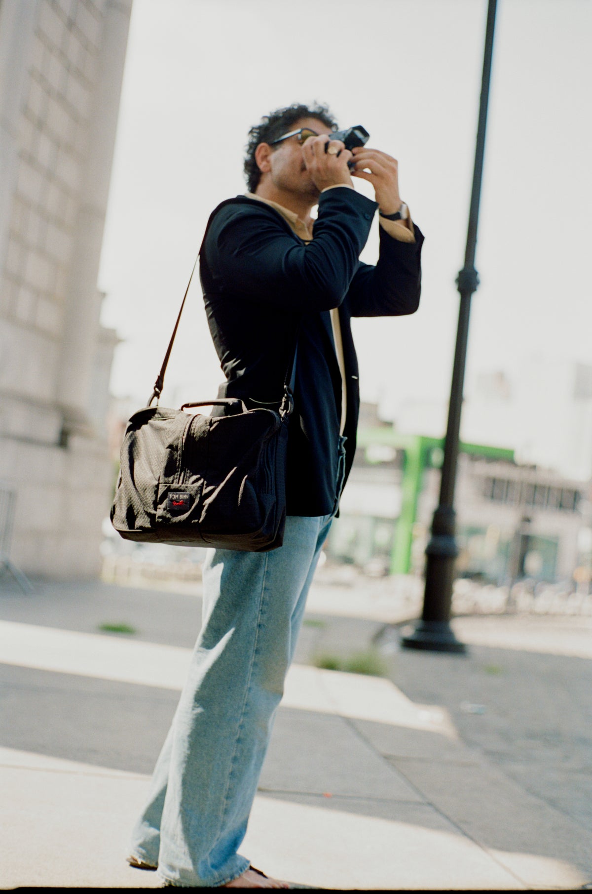 lifestyle visible^^A person wearing a Black Spectron Pilot.