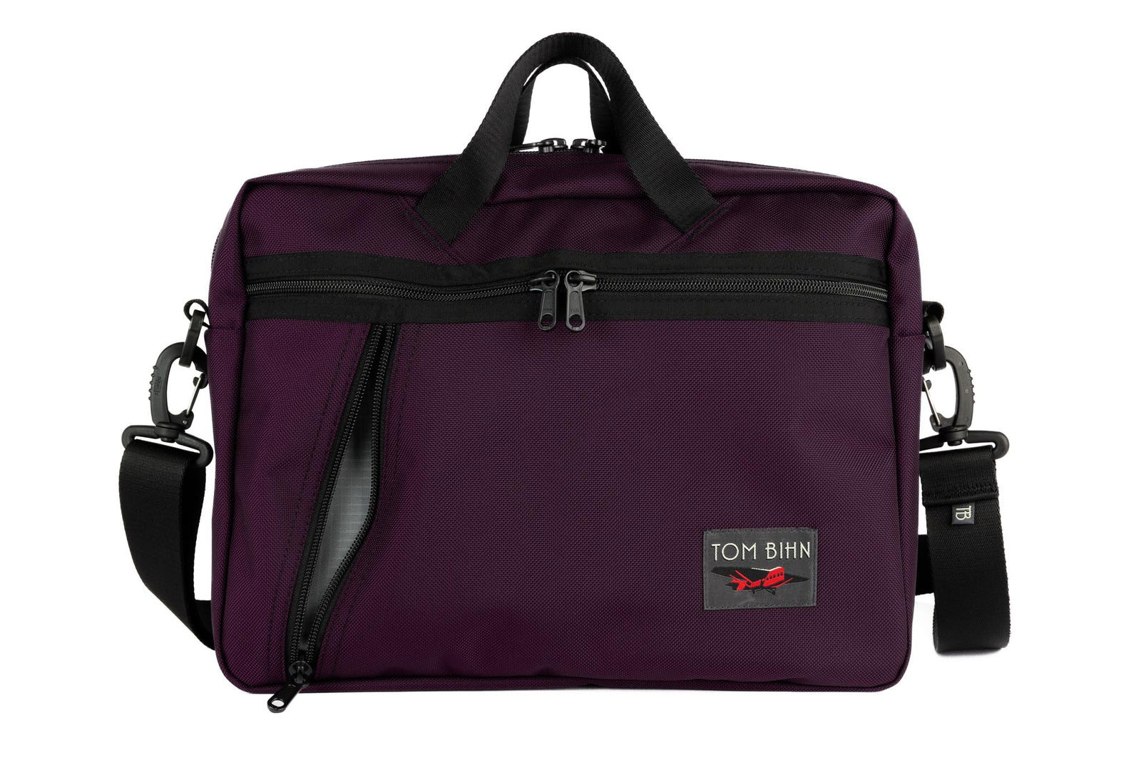 visible variant TB0722-UKGL^^Daylight Briefcase in Aubergine (dark purple) 630 Ballistic with Mountain Grey (grey) 210 Cerylon interior
