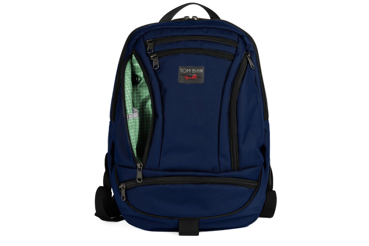 visible variant TB0112-DKGD^^The Synapse 19 in Deep Blue Ballistic with Seafoam (pale green with white grid) 200 Halcyon interior.