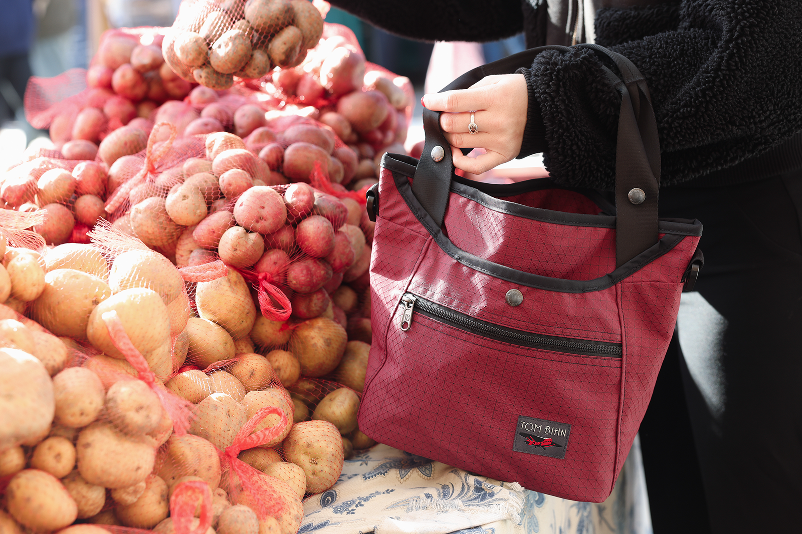 visible lifestyle^^A Forager with some potatoes