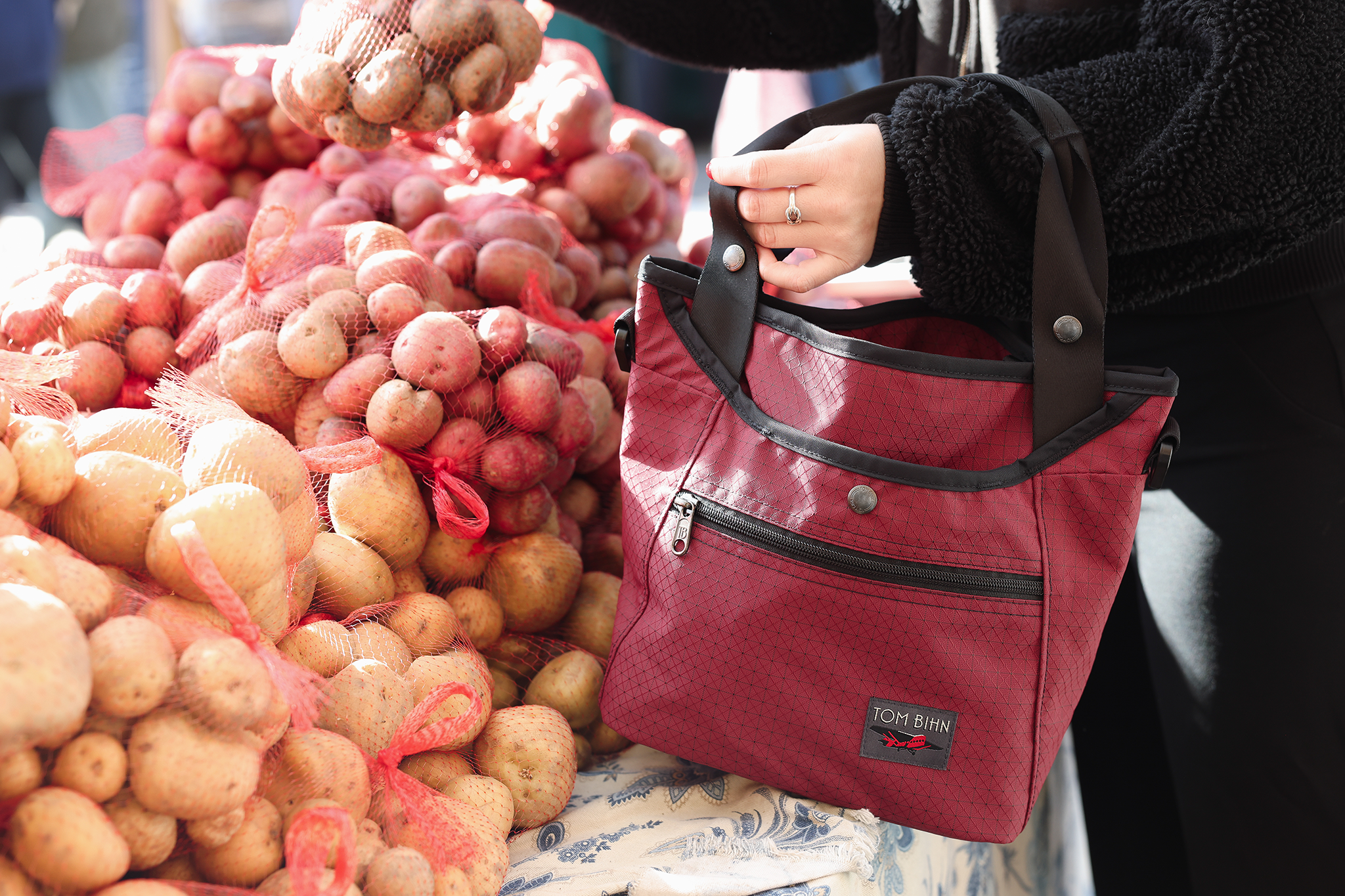 visible lifestyle^^A Forager with some potatoes