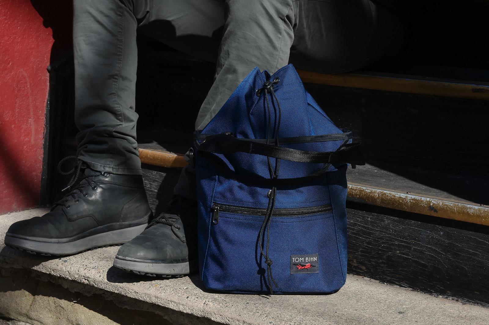 visible lifestyle^^A Forager on some steps