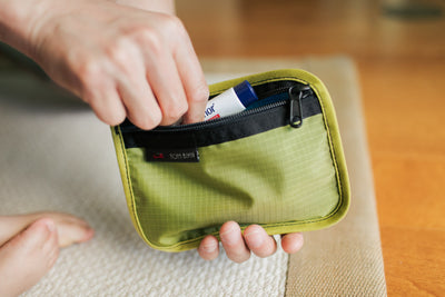 visible lifestyle^^A Mystery Pouch with some chapstick in it