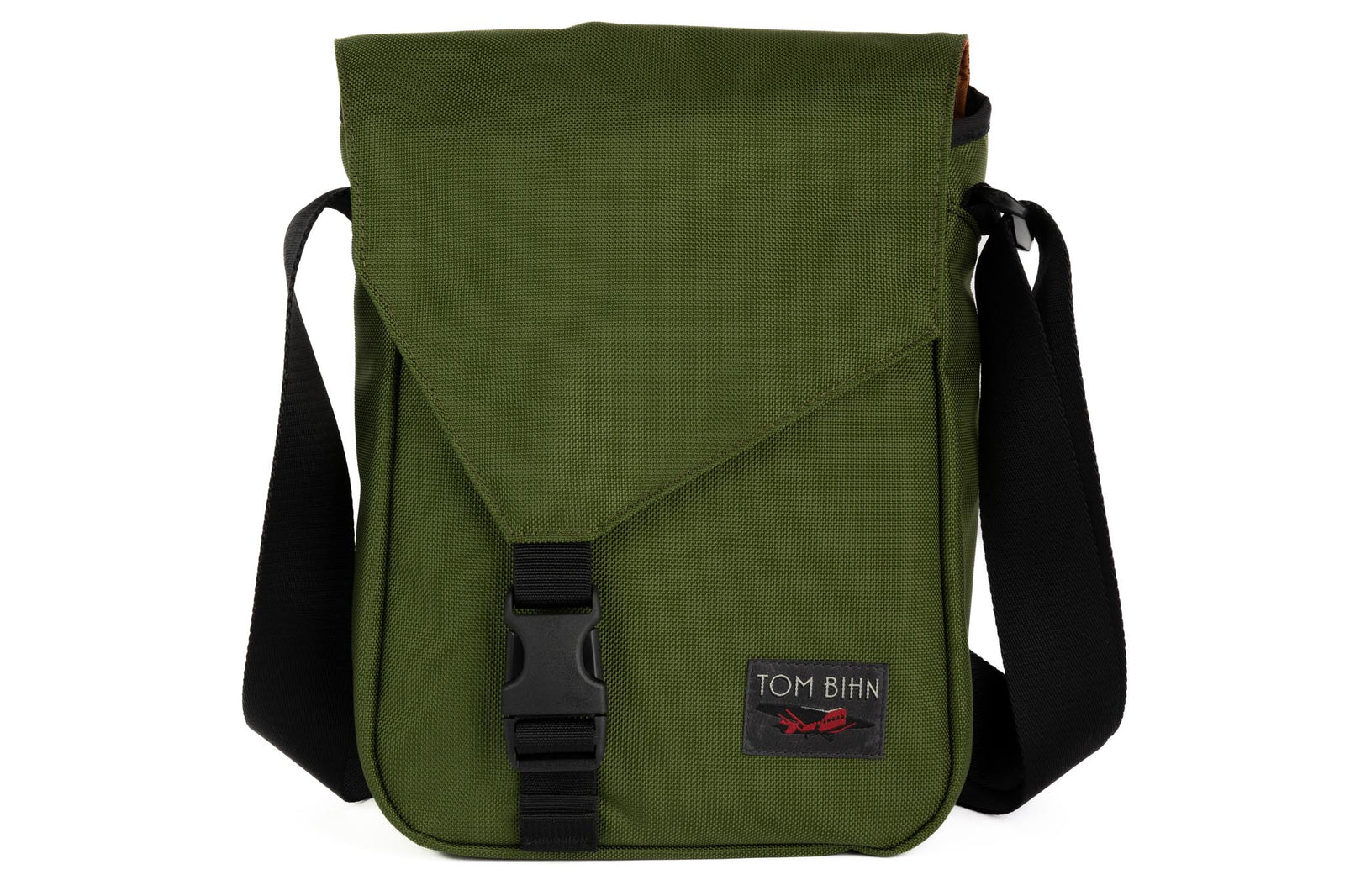 visible variant TB0201-VKPL^^The Small Cafe Bag in Saguaro with a Persimmon interior