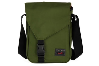 visible variant TB0201-VKPL^^The Small Cafe Bag in Saguaro with a Persimmon interior