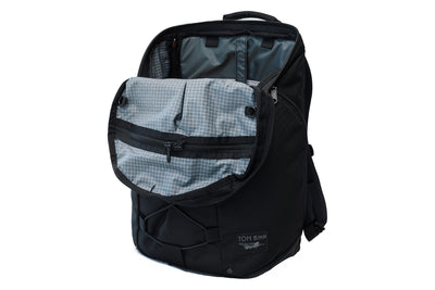 visible variant TB0102-BKND^^Smart Alec 2.0 in Black Ballistic with Northwest Sky 200 Halcyon interior